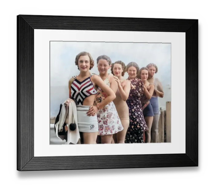Framed Print : Bathing Belles Framed Print : Bathing Belles