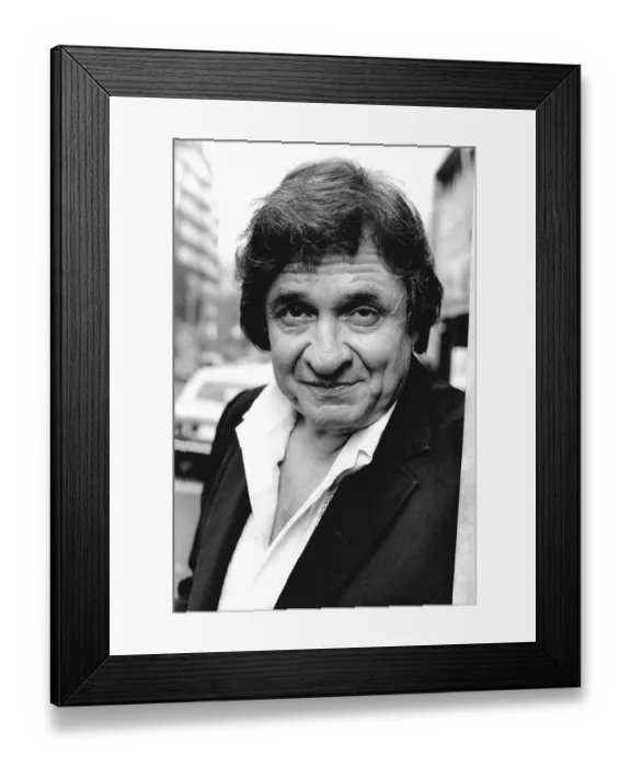 Framed Print : Johnny Cash in 1984