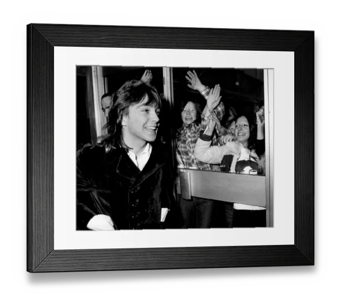 Framed Print : David Cassidy with fans 1973 Framed Print : David Cassidy with fans 1973
