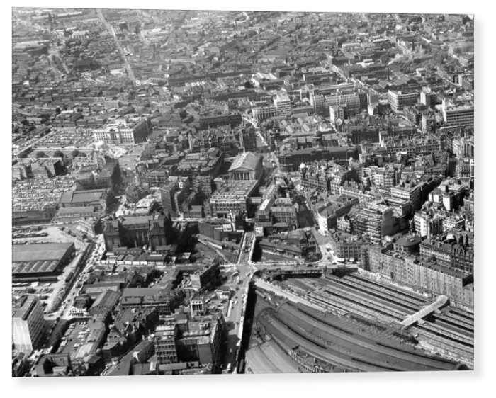 Print : Aerial View of Birmingham 1960