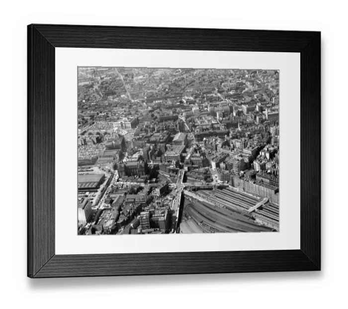 Framed Print : Aerial View of Birmingham 1960