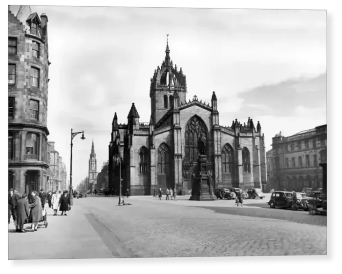 Print : St Giles Cathedral, Edinburgh 1964 Print : St Giles Cathedral, Edinburgh 1964