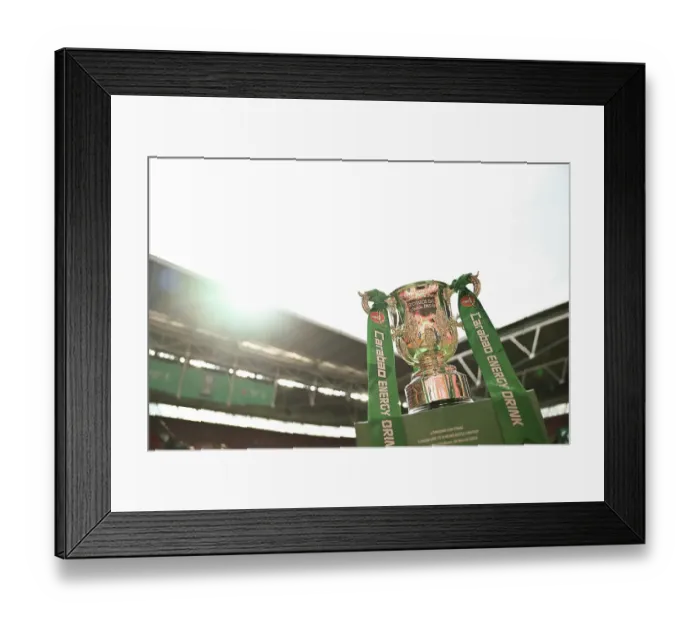 Framed Print : Toon Fans at Carabao Cup final 2025, Wembley. Liverpool 1 v Newcastle 2