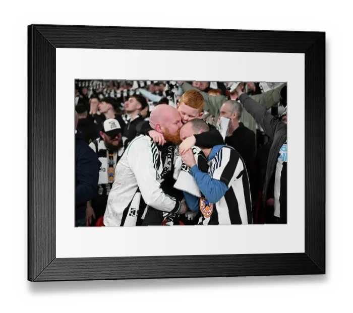 Framed Print : Toon Fans at Carabao Cup final 2025, Wembley. Liverpool 1 v Newcastle 2 Framed Print : Toon Fans at Carabao Cup final 2025, Wembley. Liverpool 1 v Newcastle 2