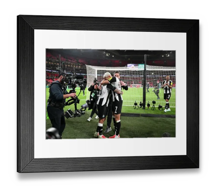 Framed Print : Toon Fans at Carabao Cup final 2025, Wembley. Liverpool 1 v Newcastle 2 Framed Print : Toon Fans at Carabao Cup final 2025, Wembley. Liverpool 1 v Newcastle 2