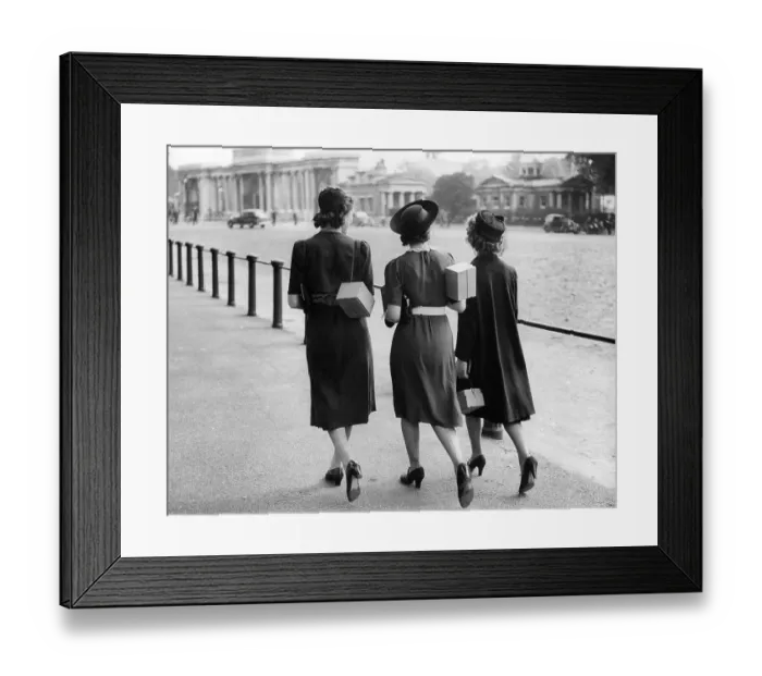 Framed Print : Ladies with gas masks 1939 Framed Print : Ladies with gas masks 1939
