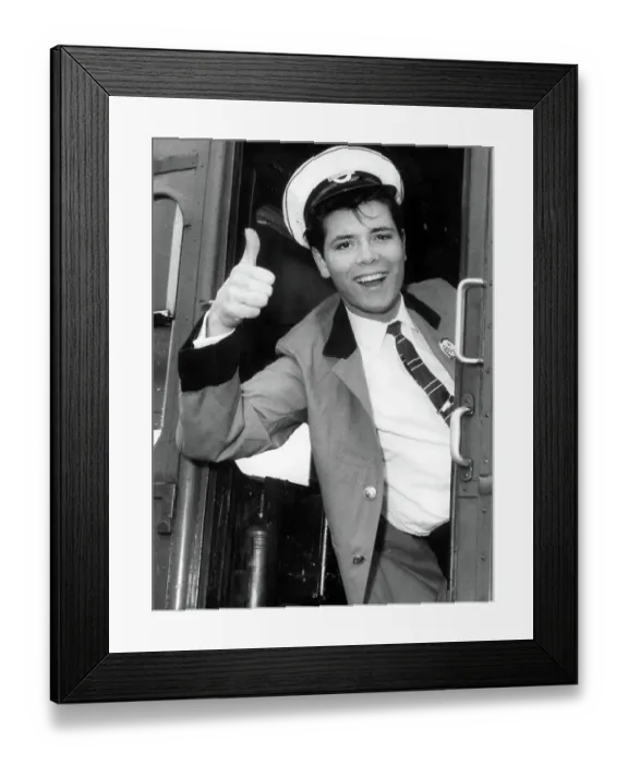 Framed Print : Cliff Richard promoting the film Summer Holiday Framed Print : Cliff Richard promoting the film Summer Holiday