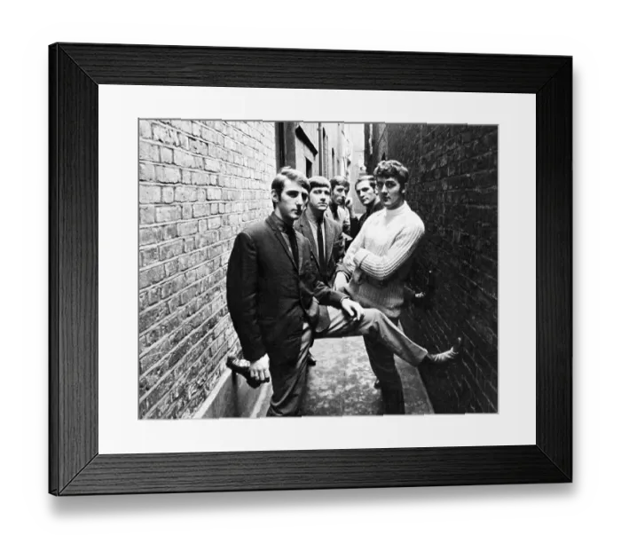 Framed Print : The Moody Blues 1965 Framed Print : The Moody Blues 1965