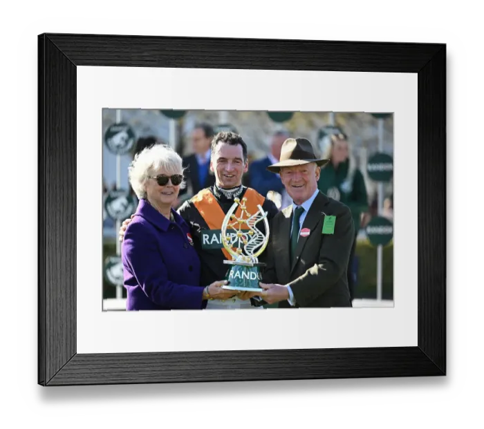 Framed Print : Jockey Patrick Mullins and trainer Willie Mullins combined for a family victory as Nick Rockett secured Grand National glory 2025 Grand National Aintree Framed Print : Jockey Patrick Mullins and trainer Willie Mullins combined for a family victory as Nick Rockett secured Grand National glory 2025 Grand National Aintree