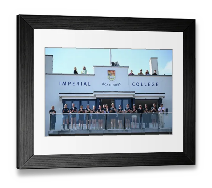 Framed Print : Watching from the Imperial College boathouse Framed Print : Watching from the Imperial College boathouse