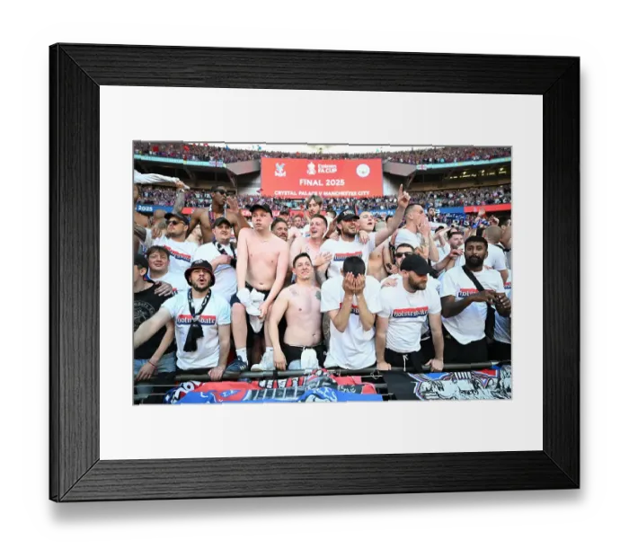 Framed Print : FA Cup Final 2025 Crystal Palace 1 Manchester City 0 Wembley Framed Print : FA Cup Final 2025 Crystal Palace 1 Manchester City 0 Wembley