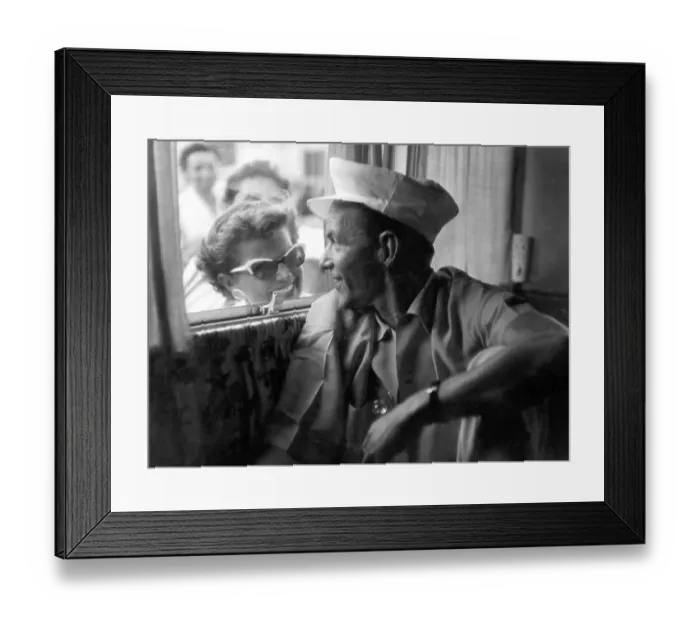 Framed Print : FrankSinatra on set of film Kings Go Forth 1957 Framed Print : FrankSinatra on set of film Kings Go Forth 1957