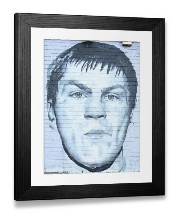 Framed Print : Ricky Hatton Mural at Harehill tavern Manchester Framed Print : Ricky Hatton Mural at Harehill tavern Manchester