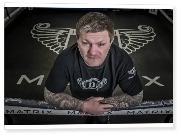 Print : Ricky Hatton at his gym in Manchester Print : Ricky Hatton at his gym in Manchester