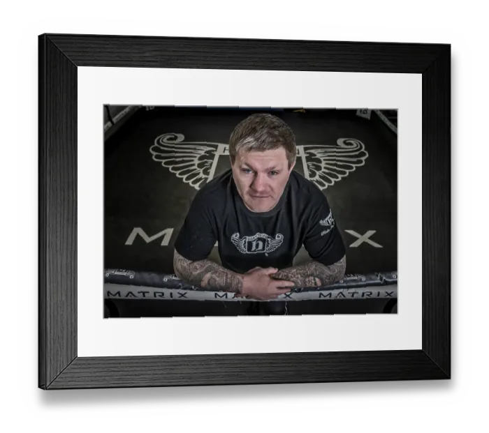 Framed Print : Ricky Hatton at his gym in Manchester Framed Print : Ricky Hatton at his gym in Manchester