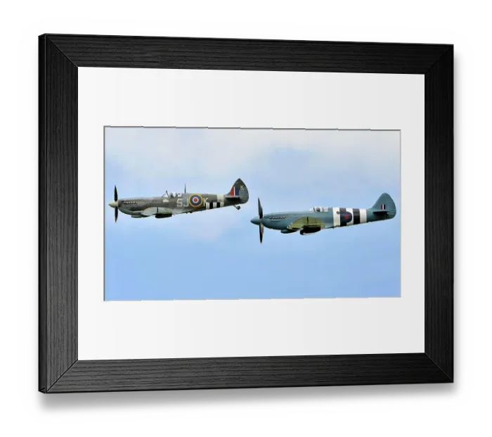 Framed Print : Spitfires from the battle of Britain Memorial flight Framed Print : Spitfires from the battle of Britain Memorial flight