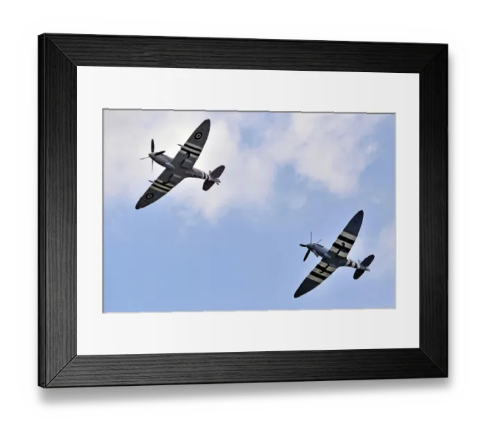 Framed Print : Spitfires from the battle of Britain Memorial flight Framed Print : Spitfires from the battle of Britain Memorial flight