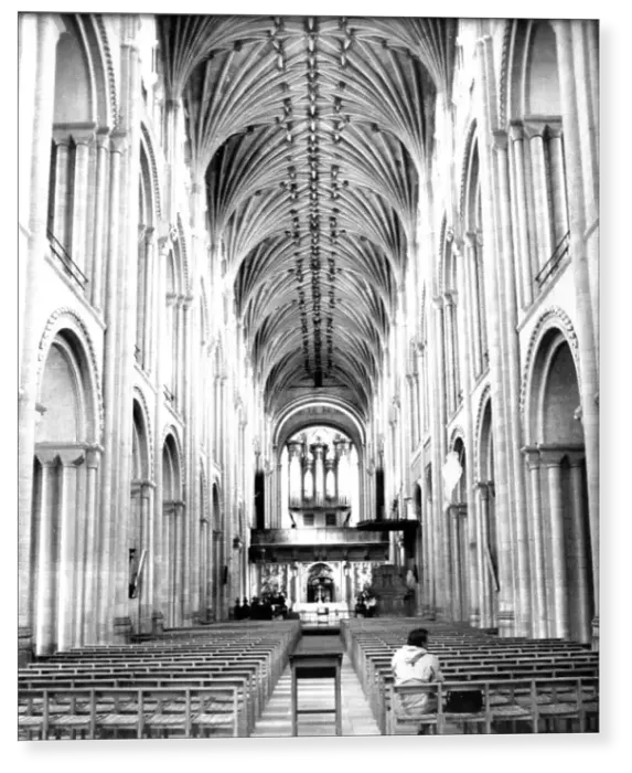 Print : Norwich Cathedral interior Print : Norwich Cathedral interior