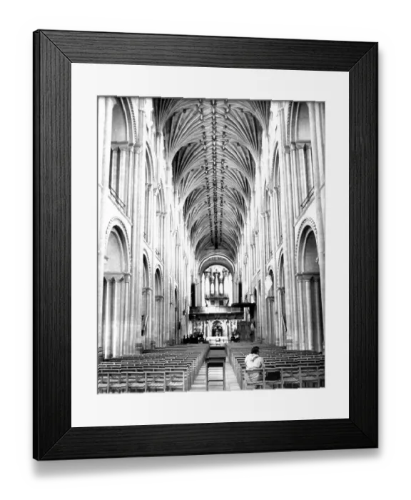 Framed Print : Norwich Cathedral interior Framed Print : Norwich Cathedral interior