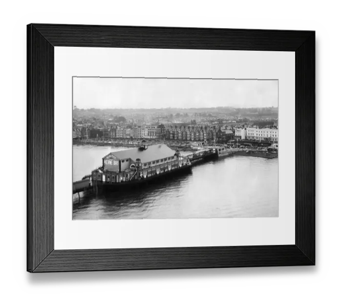 Framed Print : Aerial View of the pier at Herne Bay 1935 Framed Print : Aerial View of the pier at Herne Bay 1935