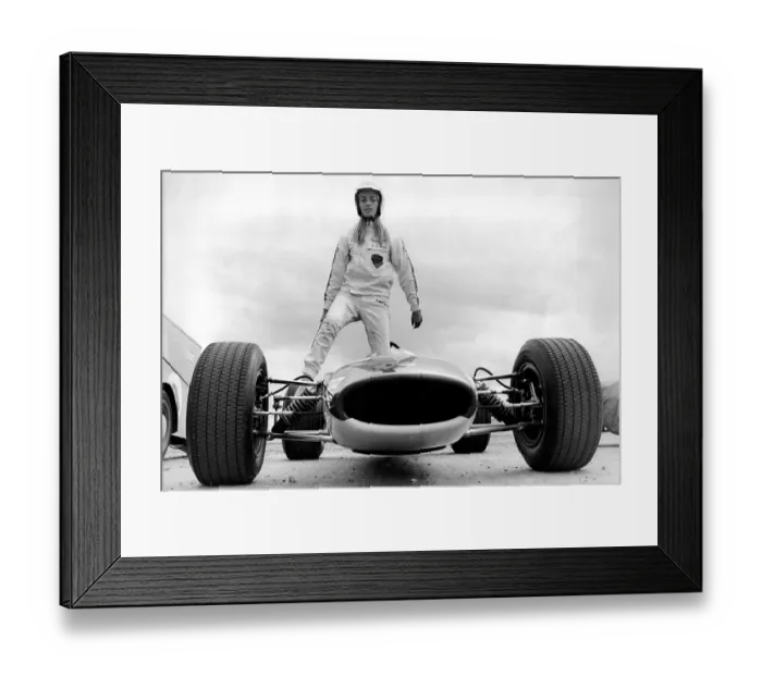 Framed Print : Liane Engeman racing driver 1969 Framed Print : Liane Engeman racing driver 1969
