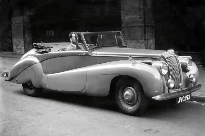 Framed Print : A 1950 Daimler convertible Framed Print : A 1950 Daimler convertible