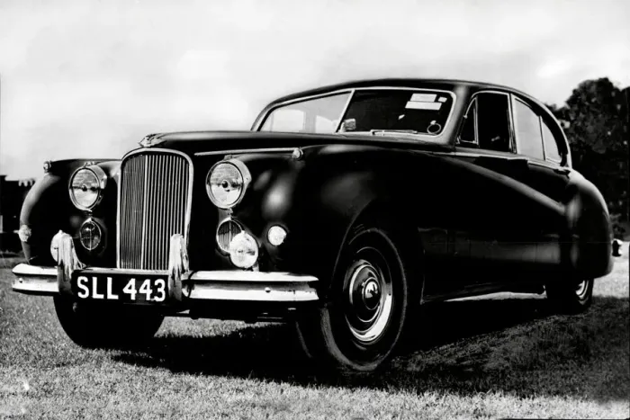 Framed Print : 1955 Mark 1 Jaguar
