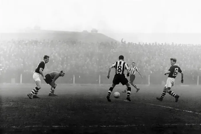 Framed Print : 1958: Tooting and Mitcham v Northampton FA Cup tie Framed Print : 1958: Tooting and Mitcham v Northampton FA Cup tie
