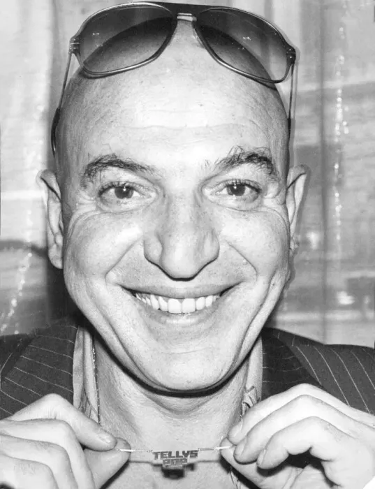 Framed Print : Actor Telly Savalas in 1976 Framed Print : Actor Telly Savalas in 1976