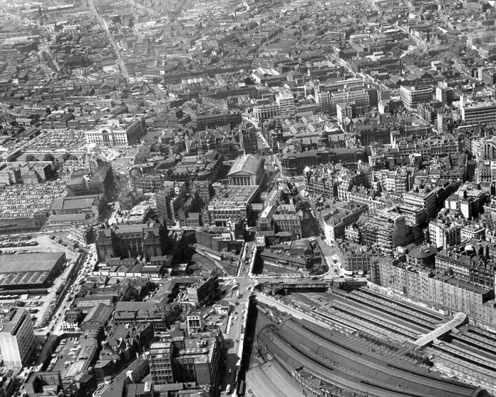 Framed Print : Aerial View of Birmingham 1960