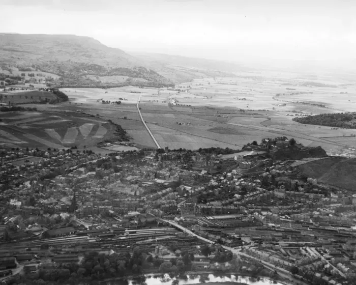 Framed Print : Aerial view of Stirling 1952