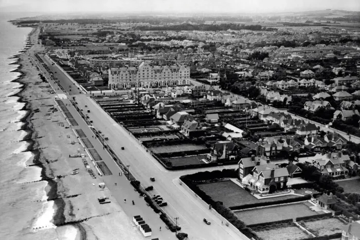 Framed Print : Aerial view of West Worthing 1936 Framed Print : Aerial view of West Worthing 1936