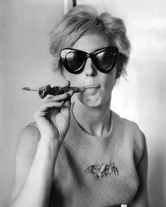 Framed Print : American fashion designer Tiger Morse - 1964 Framed Print : American fashion designer Tiger Morse - 1964