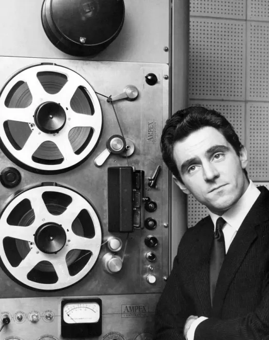 Framed Print : Anthony Newley in the recording studio Framed Print : Anthony Newley in the recording studio