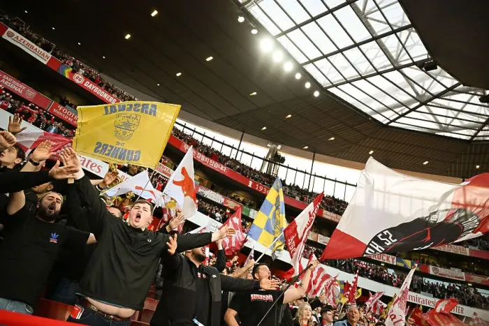 Framed Print : Arsenal fans Framed Print : Arsenal fans