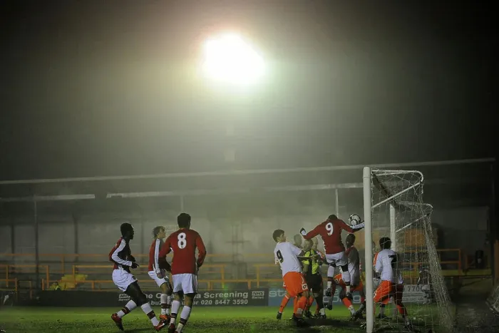 Framed Print : Arsenal V Crewe FA youth cup 3rd round, Benik Afobe goal at Underhill Stadium, Barnet Framed Print : Arsenal V Crewe FA youth cup 3rd round, Benik Afobe goal at Underhill Stadium, Barnet