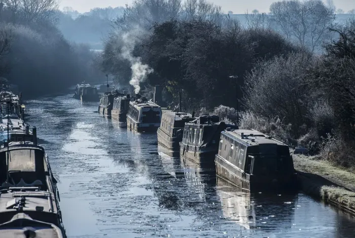 Framed Print : Barges on the Oxford Canal Framed Print : Barges on the Oxford Canal