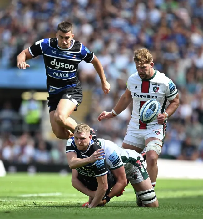 Framed Print : Bath v Leicester Tigers in the 2025 Gallagher English Premiership