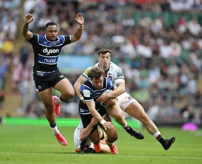 Framed Print : Bath v Leicester Tigers in the 2025 Gallagher English Premiership