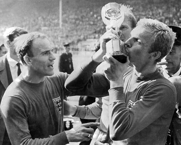 Bobby Moore after winning the World Cup 1966