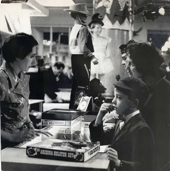 Boy in a toy shop 1959