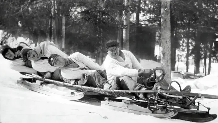 Framed Print : British Bobsleigh Team at Chamonix 1924 Framed Print : British Bobsleigh Team at Chamonix 1924
