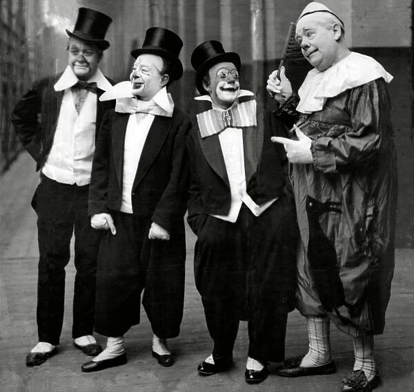 Clowns L-R, August, Woodles and Pimpo with Whimsical Walker 1922
