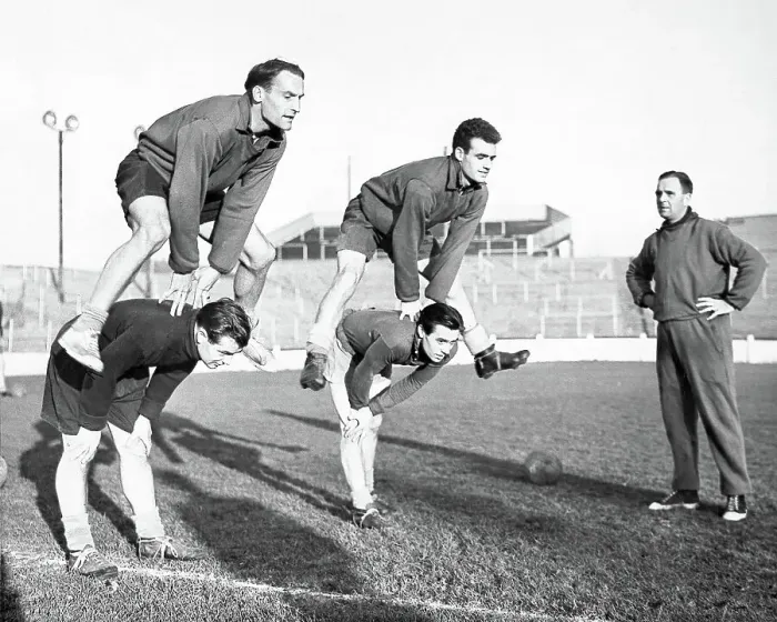 Framed Print : CoventryCity football club's manager JesseCarverwatches the players training Framed Print : CoventryCity football club's manager JesseCarverwatches the players training