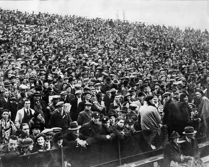 Framed Print : Crowd at Twickenham during the 5 Nations 1935 Framed Print : Crowd at Twickenham during the 5 Nations 1935