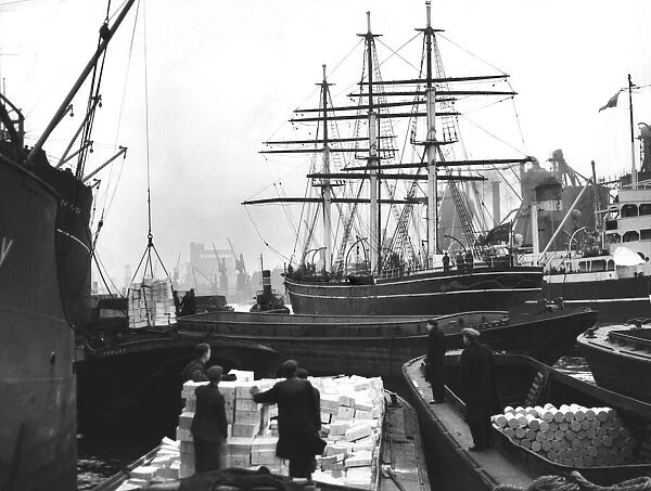 The Cutty Sark sailing ship in London Docks