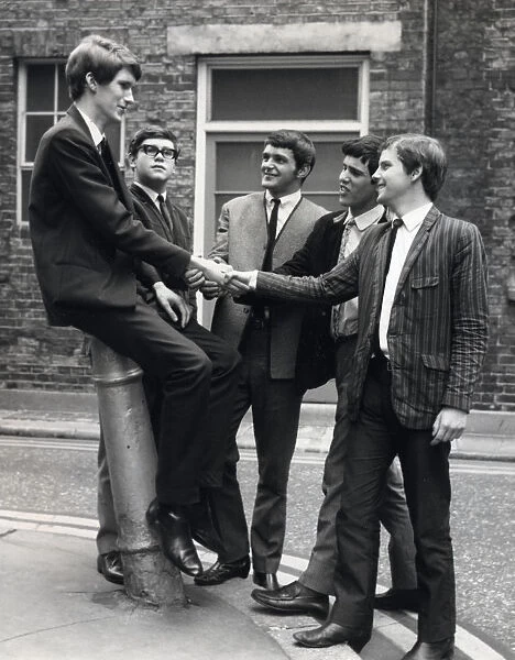 Elton John with his early group Bluesology