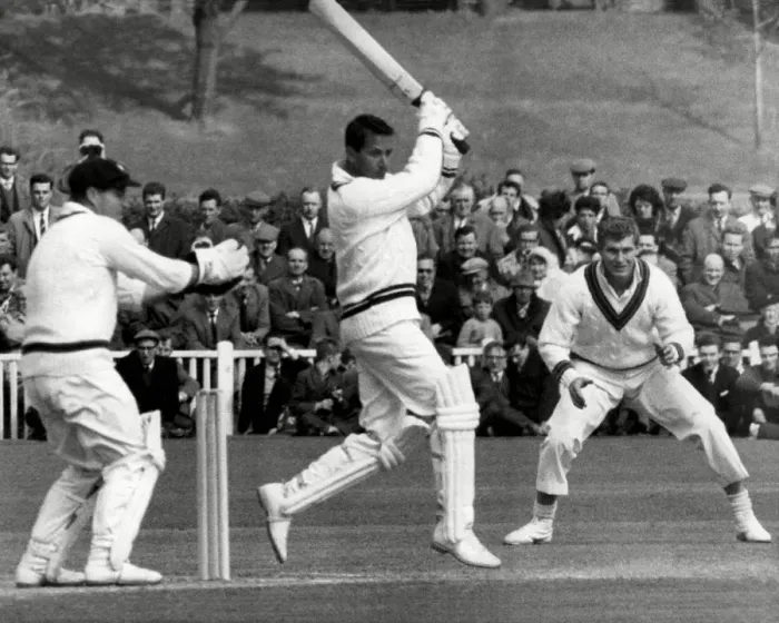 Framed Print : England Cricketer Basil D Oliveira batting for Worcestershire cc Framed Print : England Cricketer Basil D Oliveira batting for Worcestershire cc