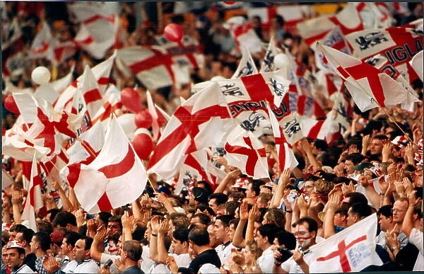 England fans waving flags