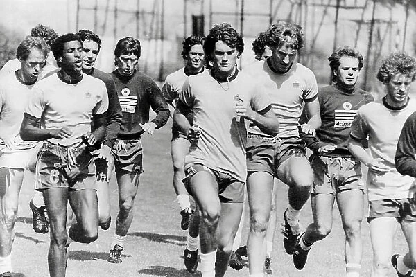 England Football Team Training 1982